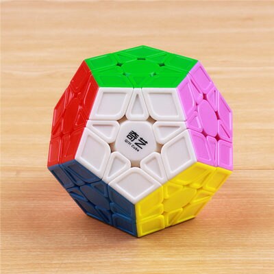 QY TOYS megaminxeds magic speed cube stickerless pyramidcube professional puzzle