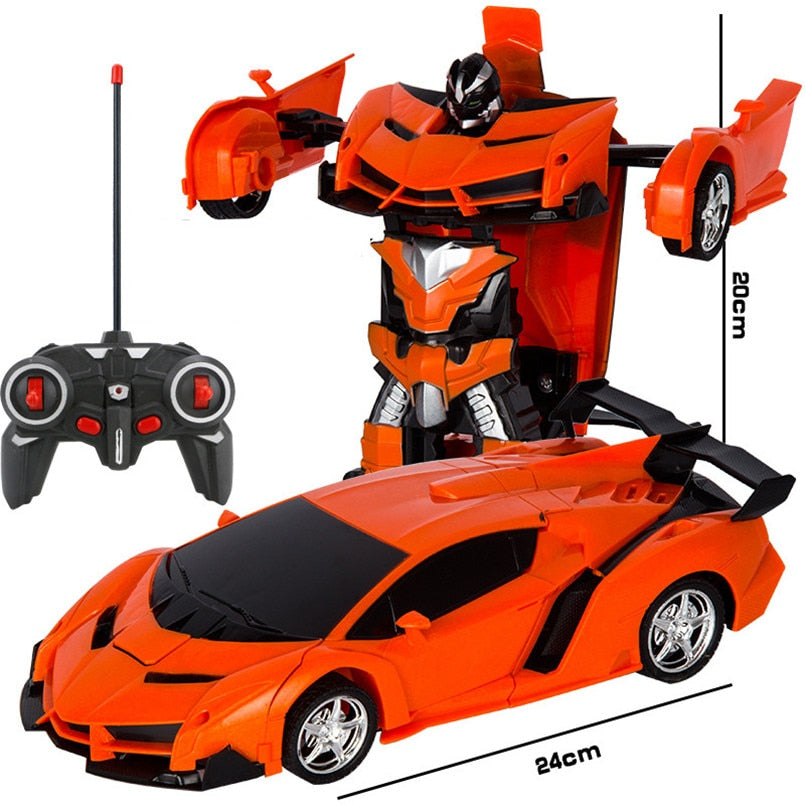 2 in 1 Electric RC Car Transformation Robots Children Boys Toys Outdoor Remote Control