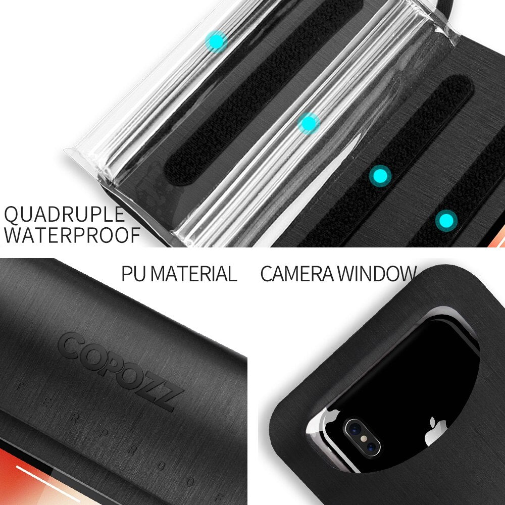 COPOZZ Waterproof Phone Pouch for iPhone X/8/7/6S Plus/Samsung S7 Swimming Snorkeling