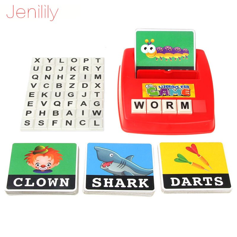 1 Set Pictures To Spell The Word Learning Baby Toy English Alphabet Card Games For Children