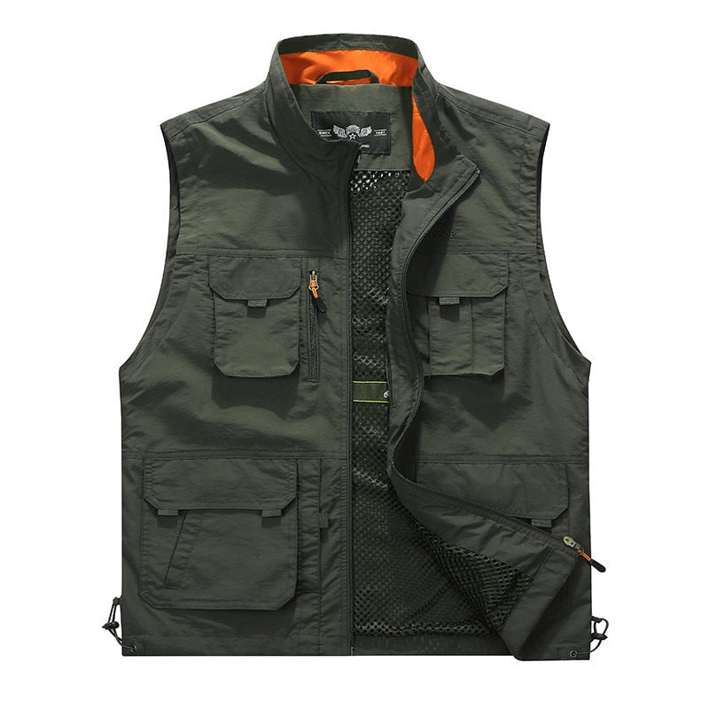 Vest Summer Military Tactical Vest Jacket with Pockets Male Hunting Fishing Hiking Outdoor