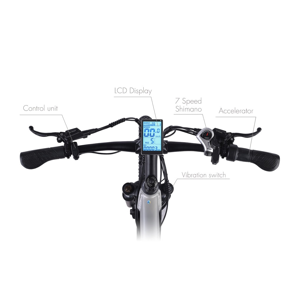 Shengmilo M90 Electric Bike 500W Mens Mountain bike Adult Electric Bicycle Snow Bike 48V Lithium