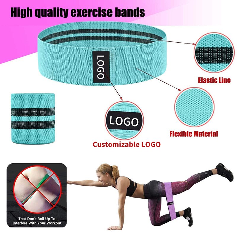 SKDK Glute Band Loop Cotton Hip Resistance Bands Bodybuilding Booty Fitness Equipment