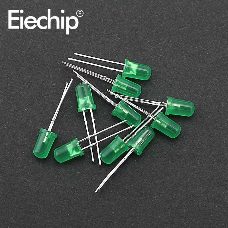 3mm 5mm LED Diode Assorted Kit, White Green Red Blue Yellow OrangeDIY led lights Diodes electronic