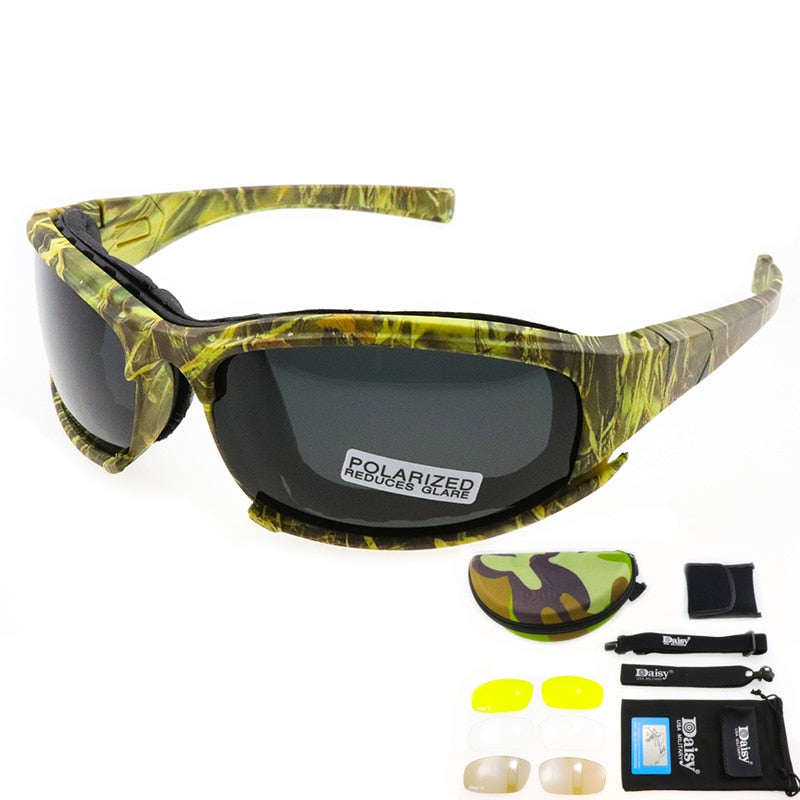 X7 Polarized Photochromic Tactical Goggles Military Glasses Army Sunglasses Men