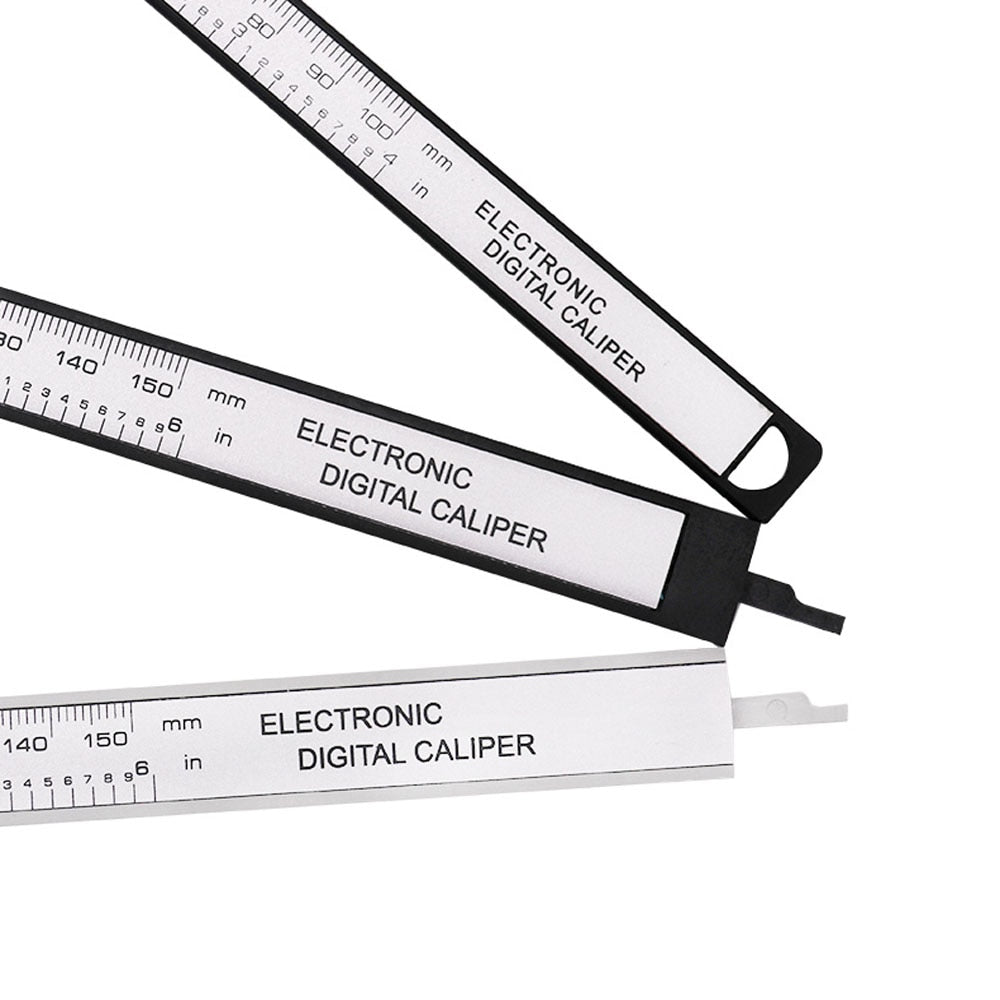 150mm 100mm Electronic Digital Caliper Carbon Fiber Dial Vernier Caliper Gauge Micrometer