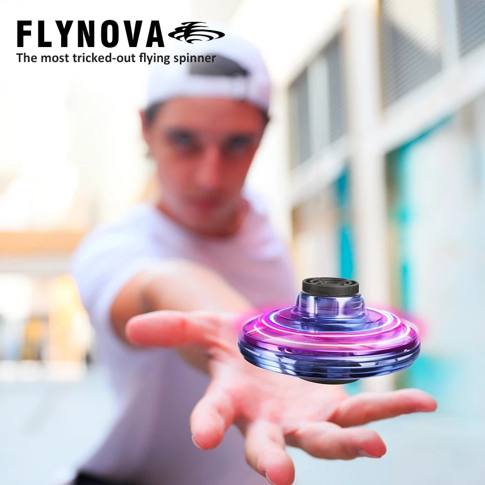 Original FLYNOVA Fidget Spinner Fly UFO Mini Drone Boomerang Magic Hand Controlled