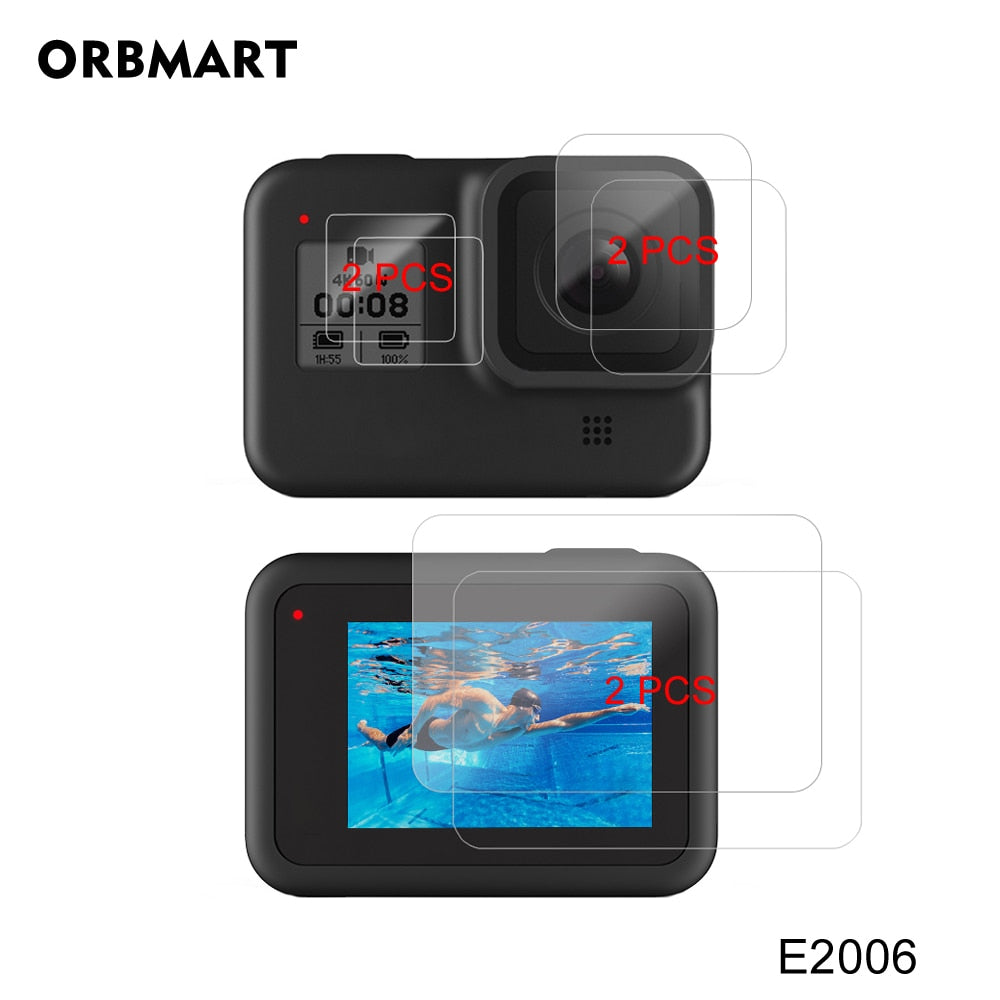 Tempered Glass Screen Protector for GoPro Hero 8 Black Lens Protection Protective Film