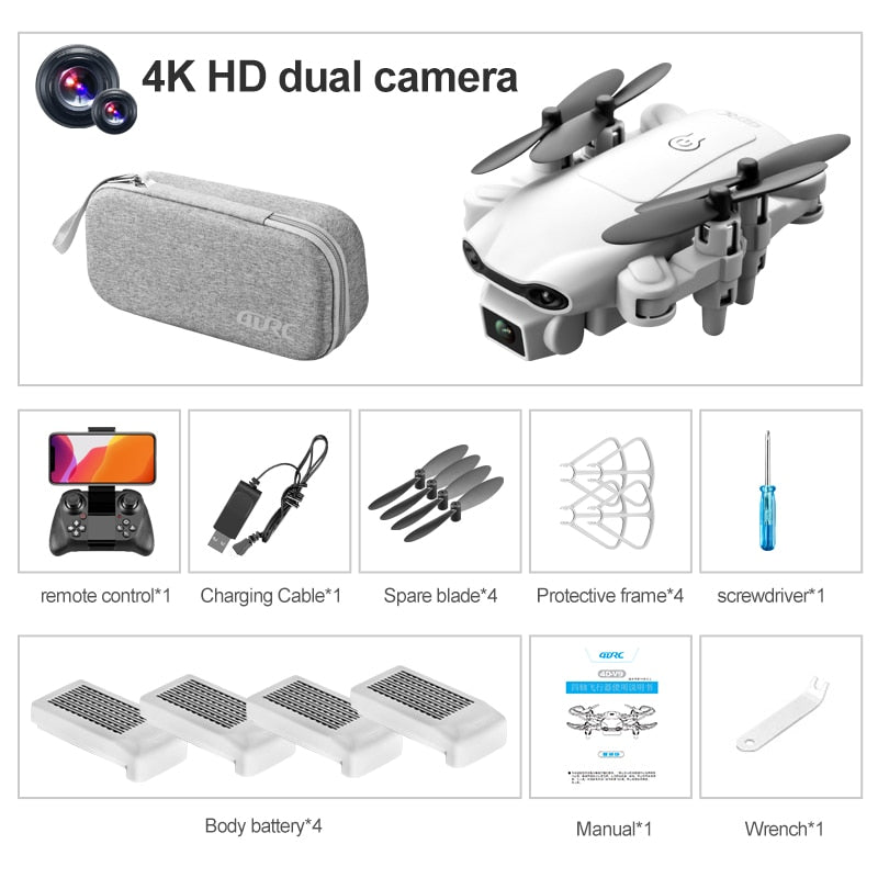 4k Dual Camera HD Wide Angle Camera 1080P WIFI FPV Aerial Photography Helicopter