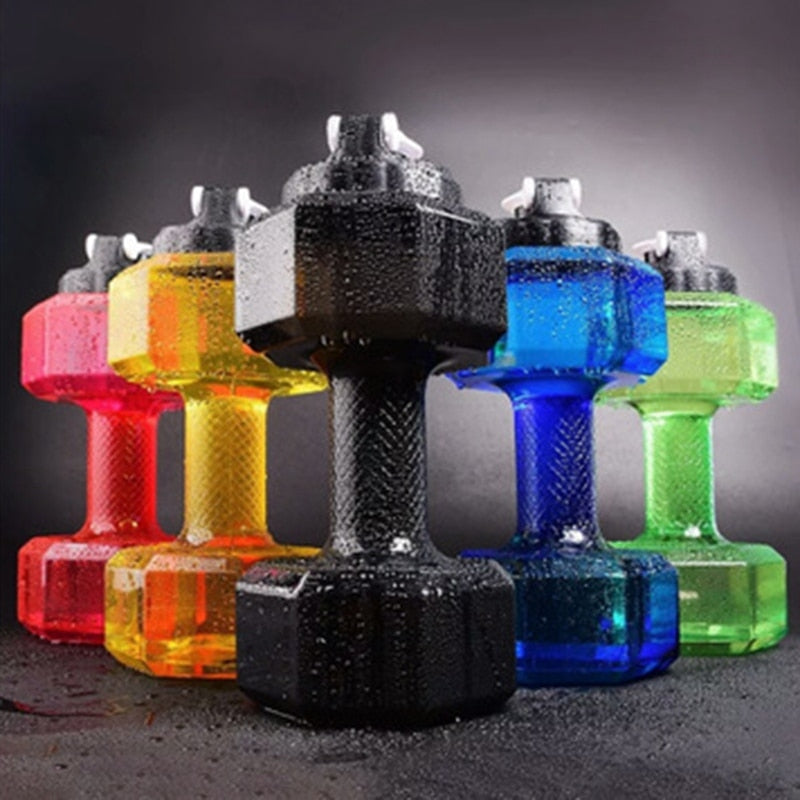 2200ML Water Dumbbells Cup Large Capacity Fitness Cup For Home Gym Office