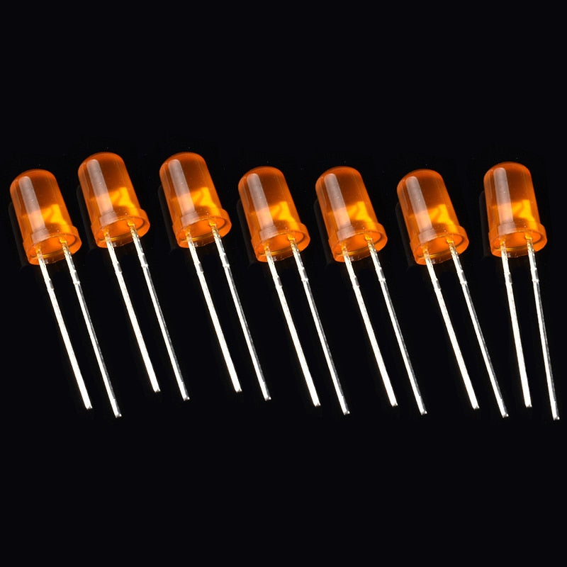 3mm 5mm LED Diode Assorted Kit, White Green Red Blue Yellow OrangeDIY led lights Diodes electronic