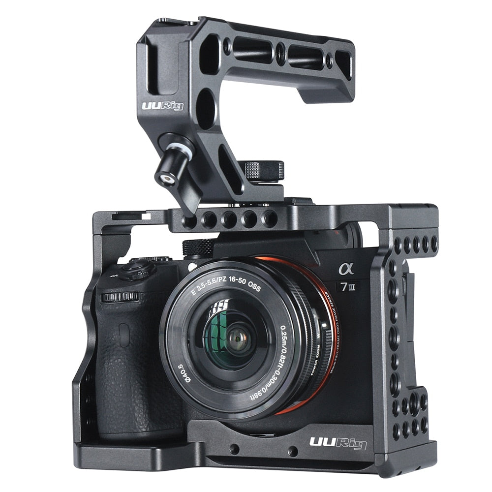 UURig C-A73 Camera Cage for Sony a7iii A7R3 A7M3 Standard Arca-Style Quick Release