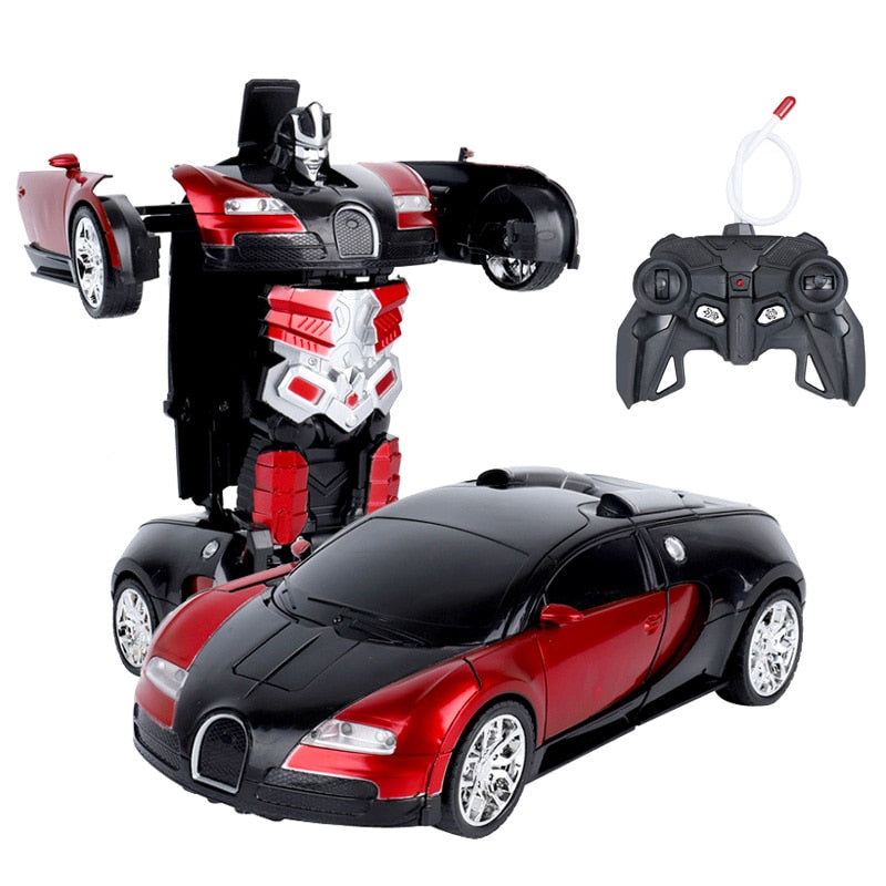 RC Car Transformation Robots Sports Vehicle Model Robots Toys Remote Cool