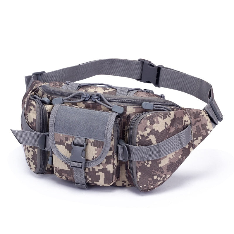 Tactical Waist Bag Fishing Pouch Outdoor Hiking Large-Capacity Waterproof Utility Pouch