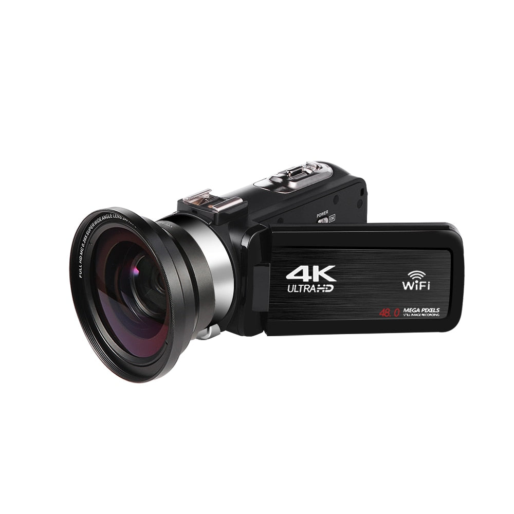 KOMERY New Release Video Camcorder 4K WiFi 48MP Built-in Fill Light Touch Screen