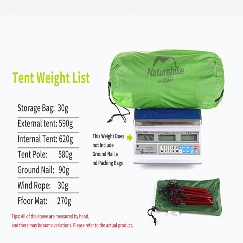 Naturehike 2 Person Ultralight Tent Upgraded Star River Camping Tent 20D Silicone