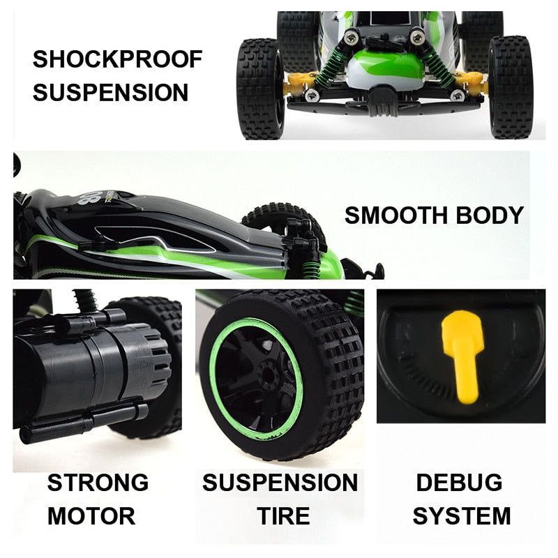 Sinovan Remote Control Car Drift 15-20km/h RC Racing Car High Speed Off-Road For Kids Gifts 1:18