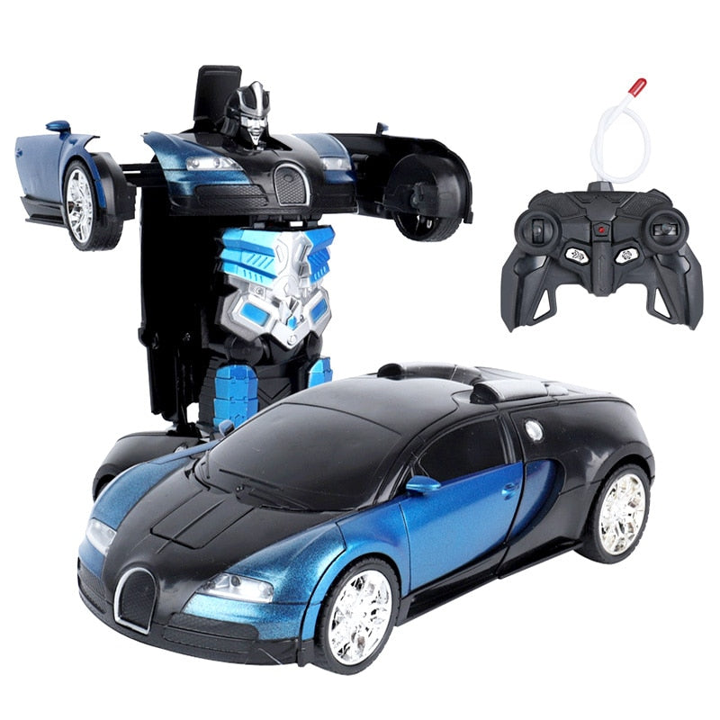 RC Car Transformation Robots Sports Vehicle Model Robots Toys Remote Cool