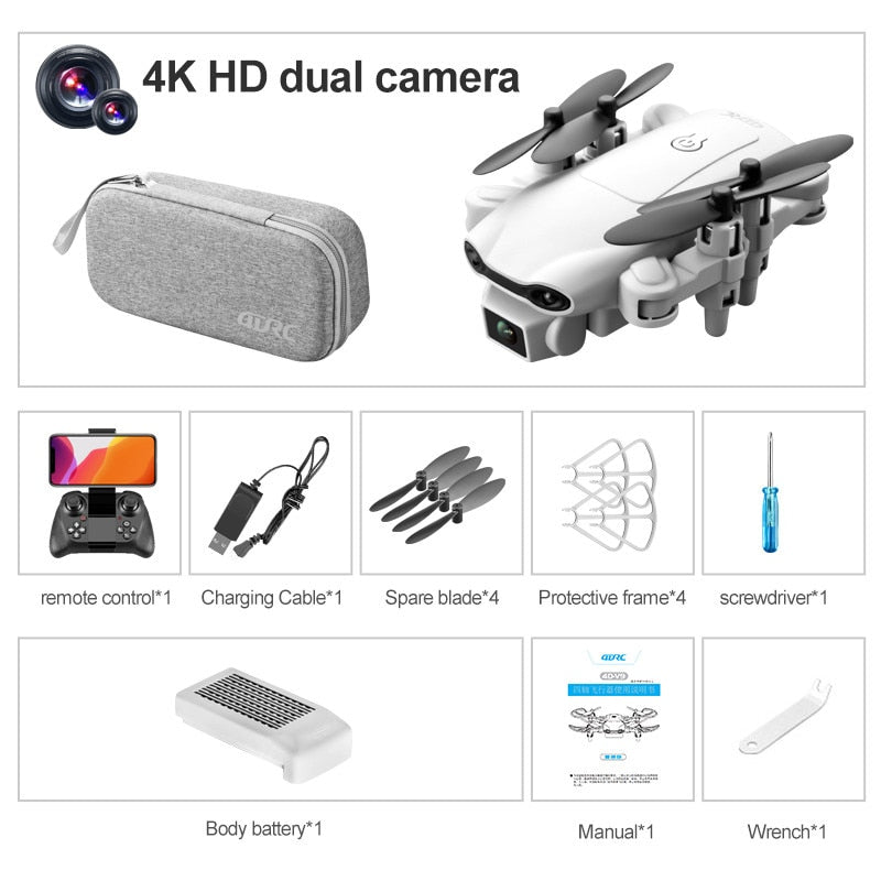 4k Dual Camera HD Wide Angle Camera 1080P WIFI FPV Aerial Photography Helicopter