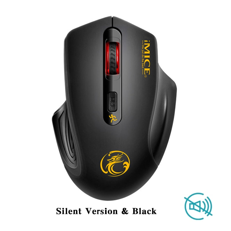 iMice Wireless Mouse 4 Buttons 2000DPI Mause 2.4G Optical USB Silent Mouse Ergonomic