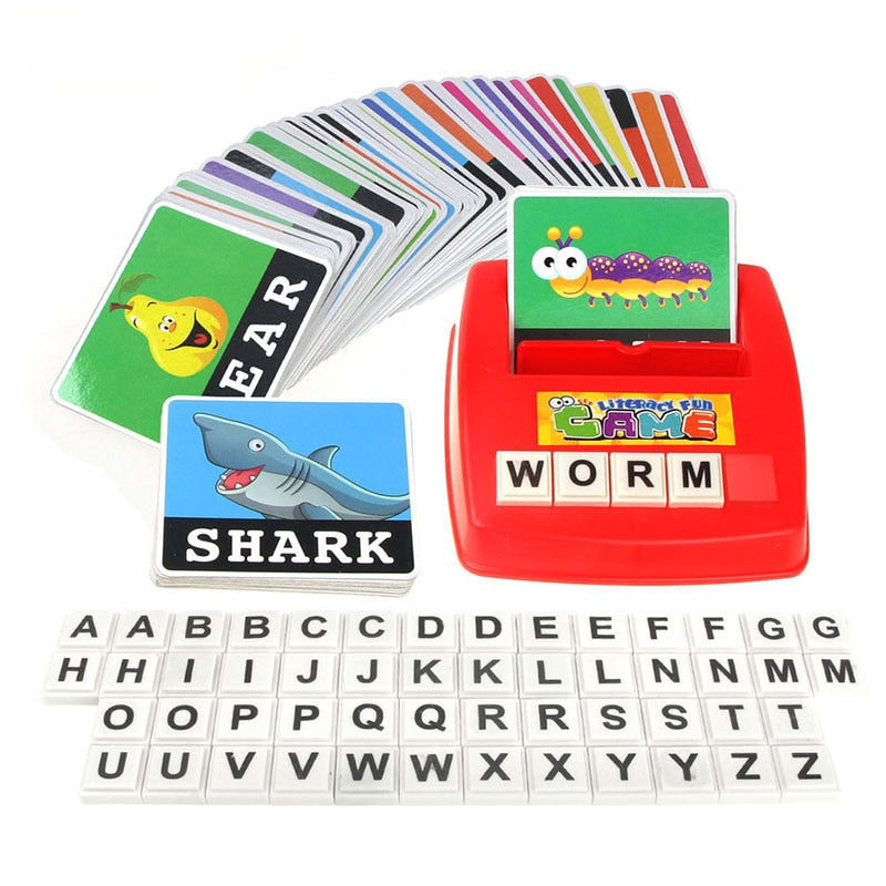 1 Set Pictures To Spell The Word Learning Baby Toy English Alphabet Card Games For Children