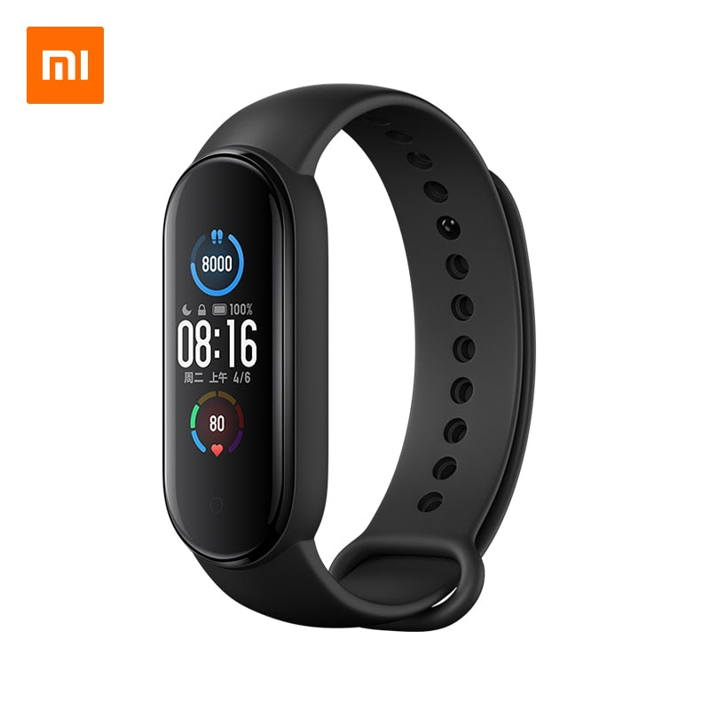 Xiaomi Mi Smart Band 5 Wristband 1.1inch AMOLED Color Screen 5ATM Waterproof Heart Rate