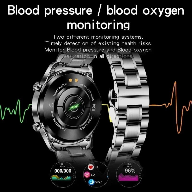 LIGE 2022 Smart Watch Men Full Touch Sport Fitness Watch Blood Pressure Waterproof