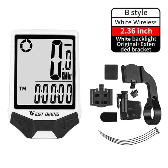 Computer MTB Road Wired Cycling Odometer Waterproof Backlight Bike Speedometer LED