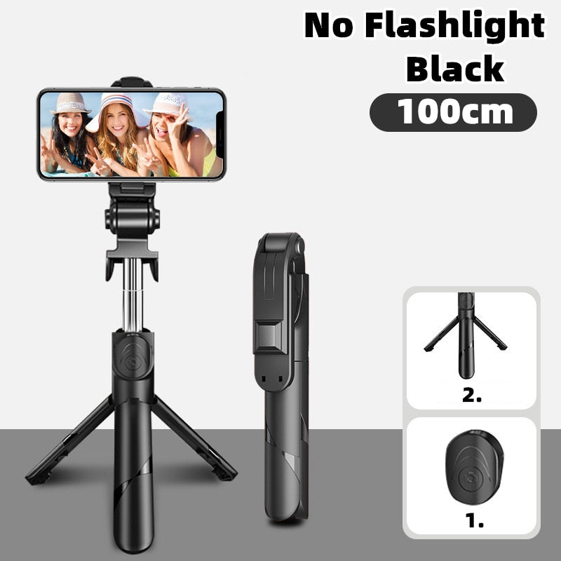 Wireless Selfie Stick Bluetooth Compatible Foldable Mini Tripod For Phone