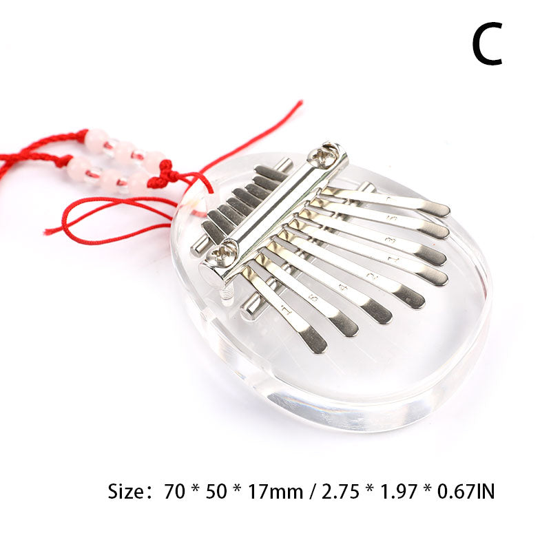 8 Keys Mini Kalimba Thumb Piano Finger Keyboard Pendant Creative