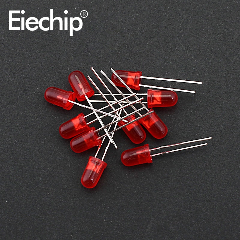 3mm 5mm LED Diode Assorted Kit, White Green Red Blue Yellow OrangeDIY led lights Diodes electronic