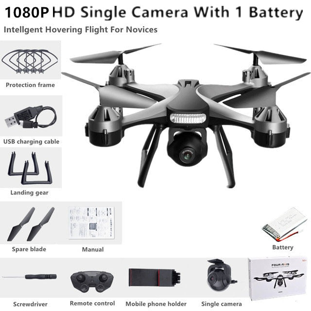 New JC801 UAV HD Professional Dual Camera Remote Control Helicopter 4K Dual Camera Drone Aerial