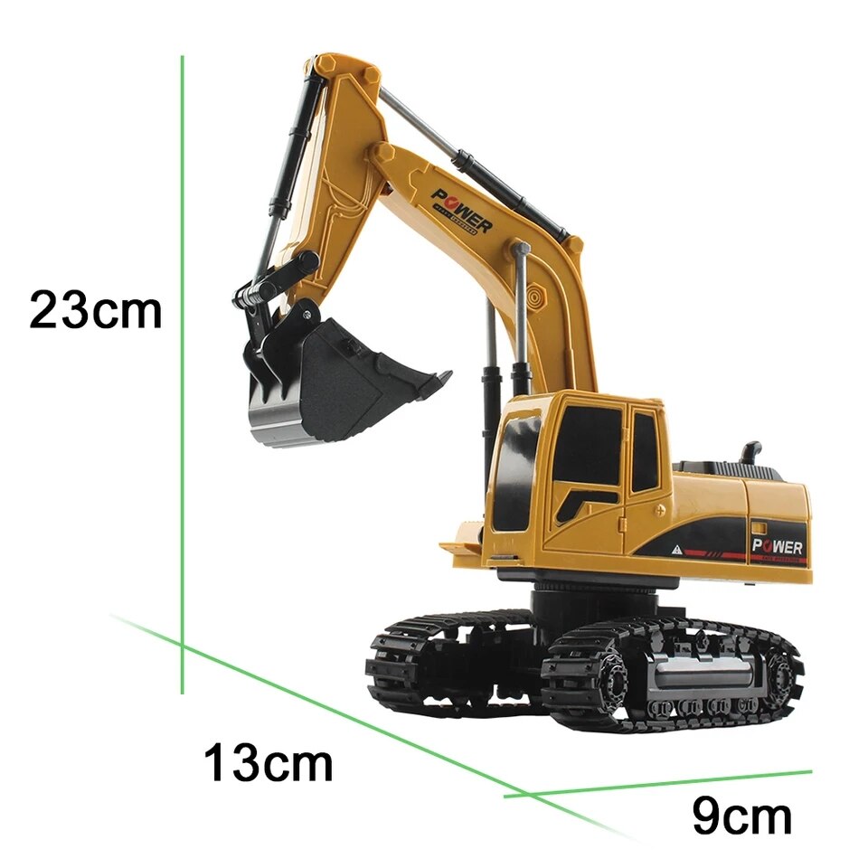 1/24 RC Excavator 2.4G Radio Controlled  crawler Tractor Model Engineering Digging Truck Boy Kid