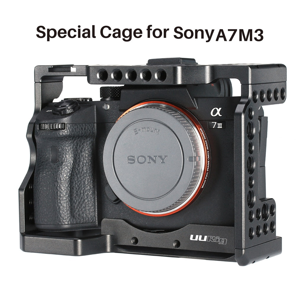 UURig C-A73 Camera Cage for Sony a7iii A7R3 A7M3 Standard Arca-Style Quick Release