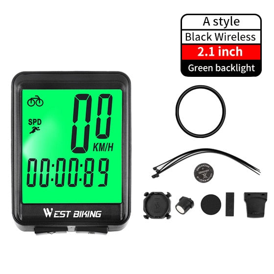 Computer MTB Road Wired Cycling Odometer Waterproof Backlight Bike Speedometer LED