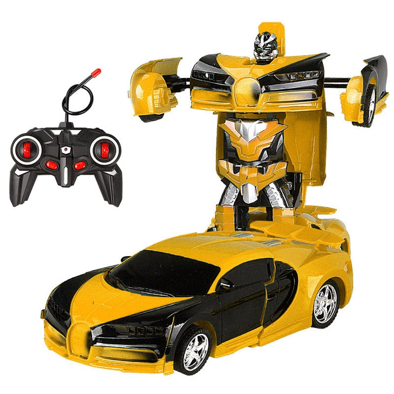 RC Car Transformation Robots Sports Vehicle Model Robots Toys Remote Cool