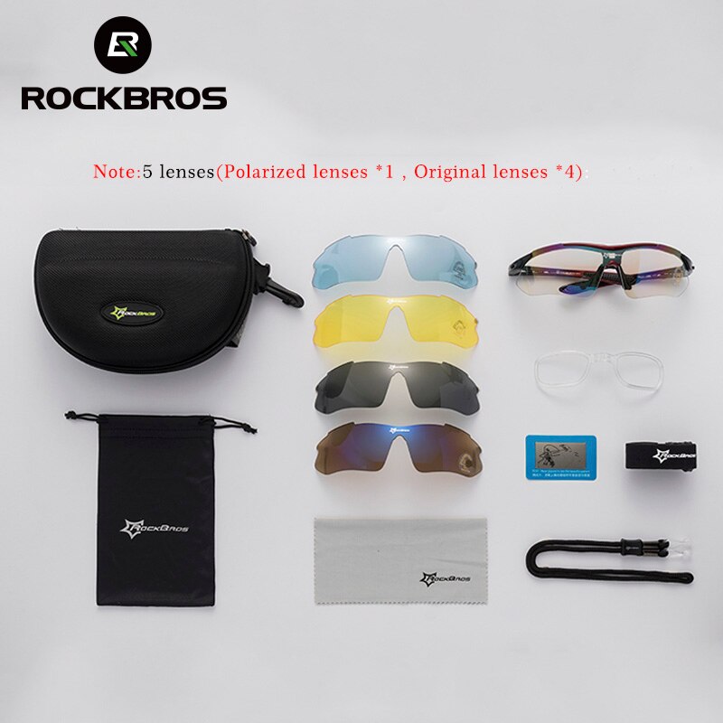 Sport RockBros Fishing Glasses Polarized Glasses Sports Sunglasses Outdoor