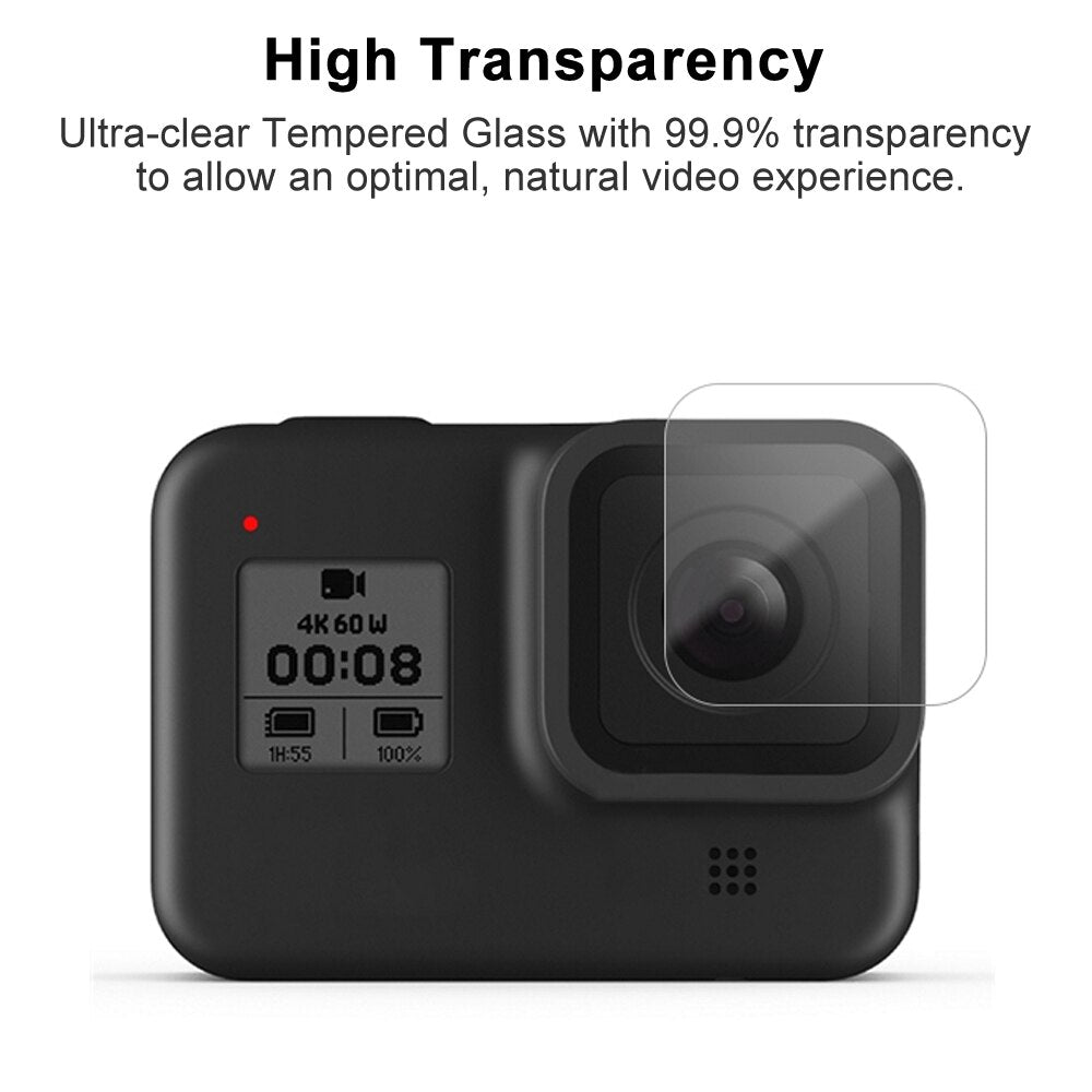 Tempered Glass Screen Protector for GoPro Hero 8 Black Lens Protection Protective Film