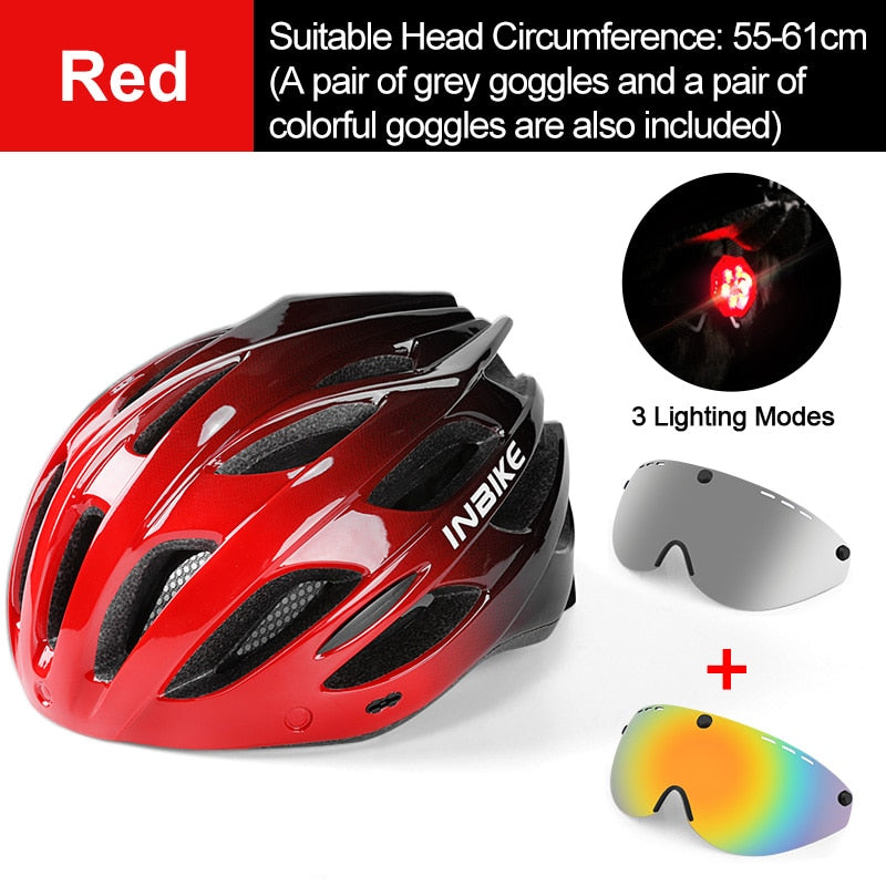 Light Bicycle Helmet Safe Hat For Men Women Ultralight MTB Bike Helmet with Taillight