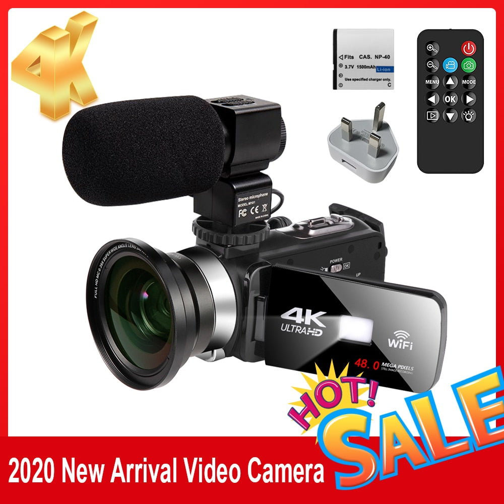 Hot Selling 4K Video Camera 48MP Vlogging For Youbute Recorder Handycam