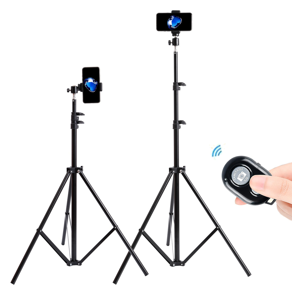 Portable 160cm 200cm Selfie Strong Photo Tripod Stand For Mobile Phone Digital Camera