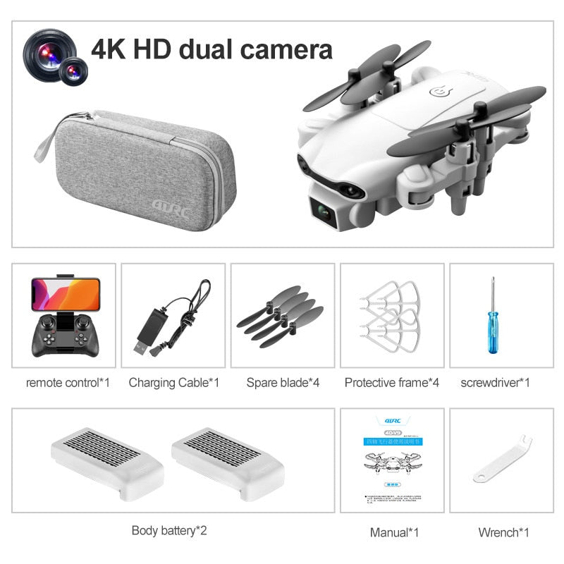 4k Dual Camera HD Wide Angle Camera 1080P WIFI FPV Aerial Photography Helicopter