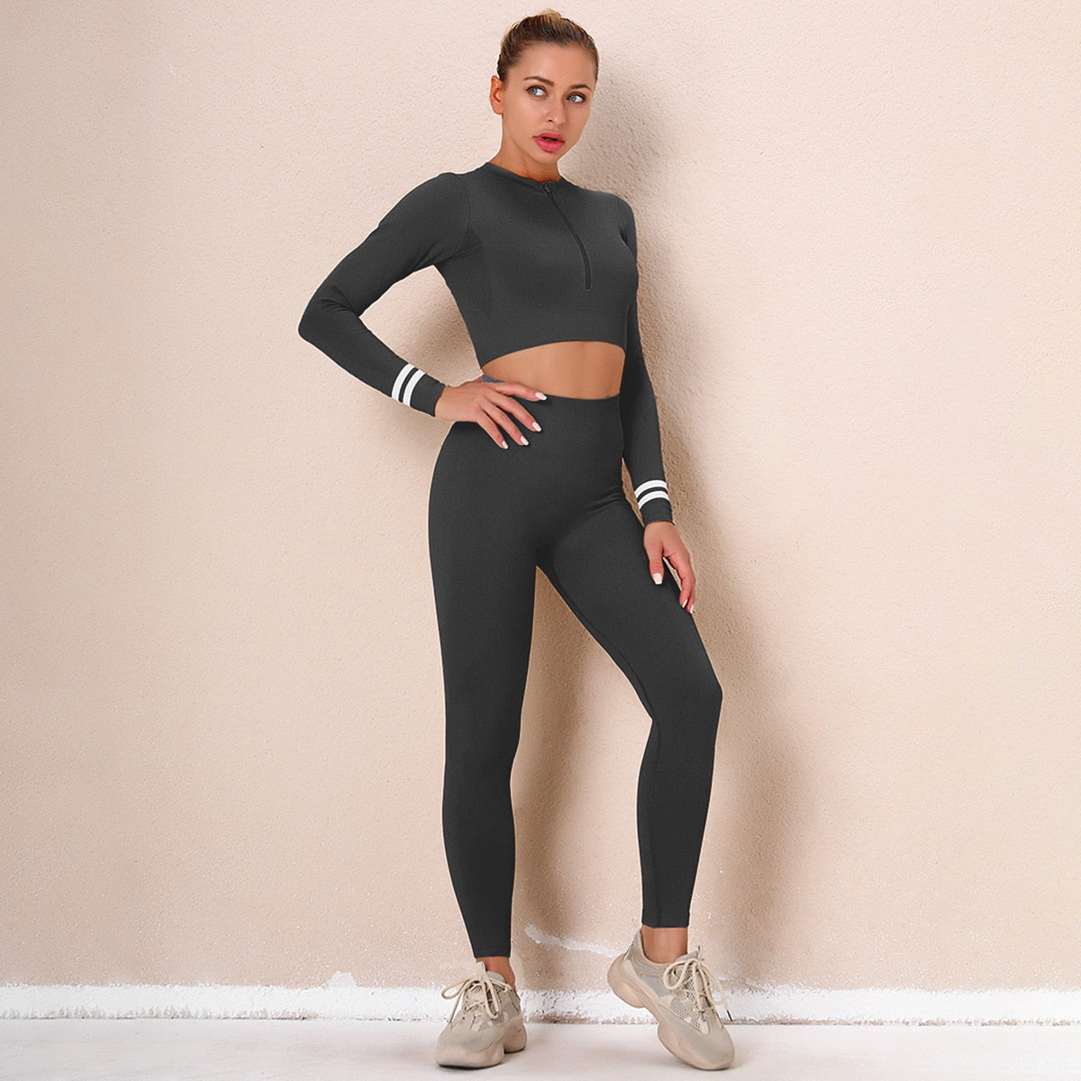 Seamless Yoga Set Women Gym Clothing Female Sport Fitness Suit Running Clothes Yoga