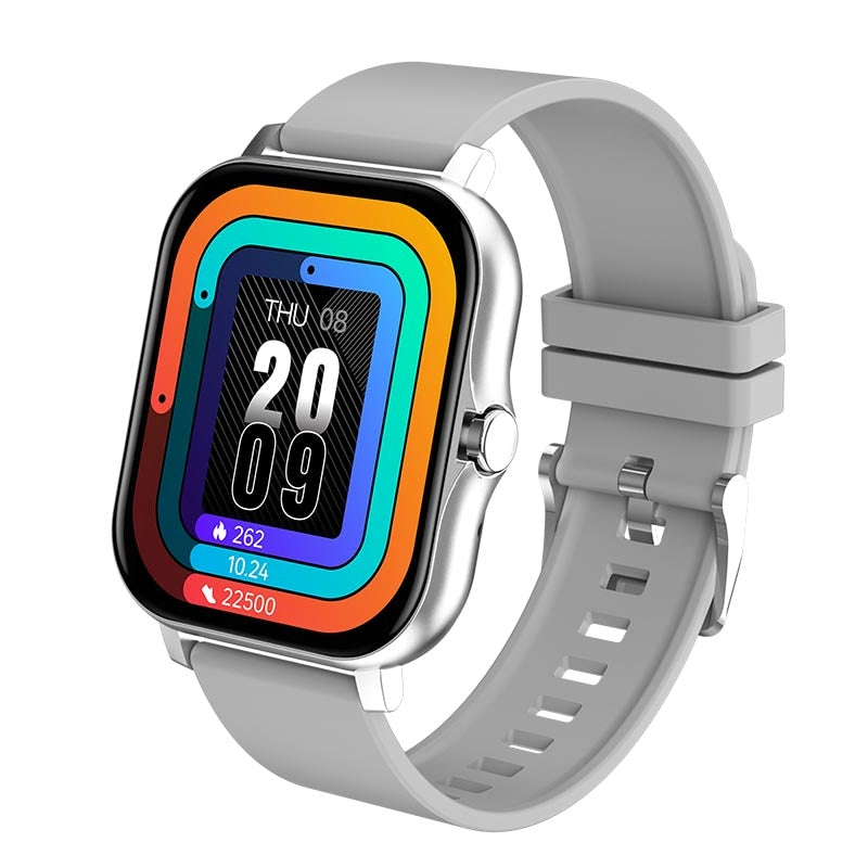 2022 New Women Smart Watch Men Color Screen Full Touch Fitness Tracker Bluetooth Call Smart Clock