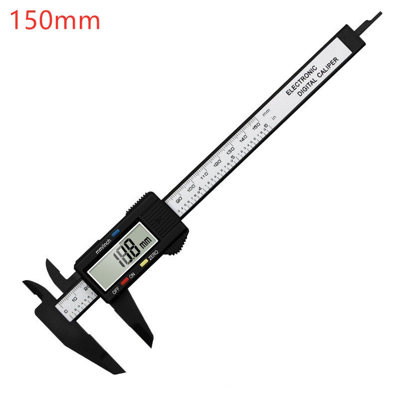 150mm 100mm Electronic Digital Caliper Carbon Fiber Dial Vernier Caliper Gauge Micrometer