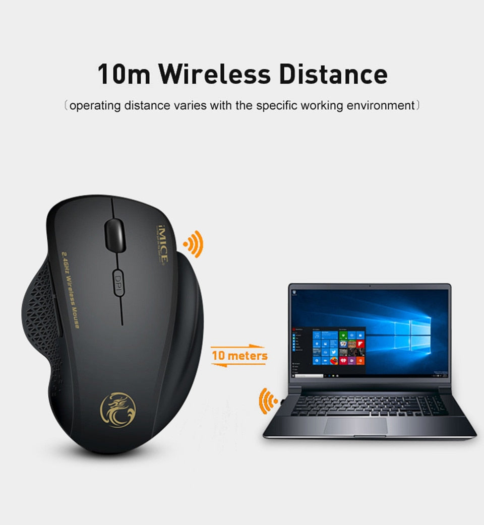 Wireless Mouse Gamer Computer Mouse Wireless Gaming Mouse Ergonomic Mause