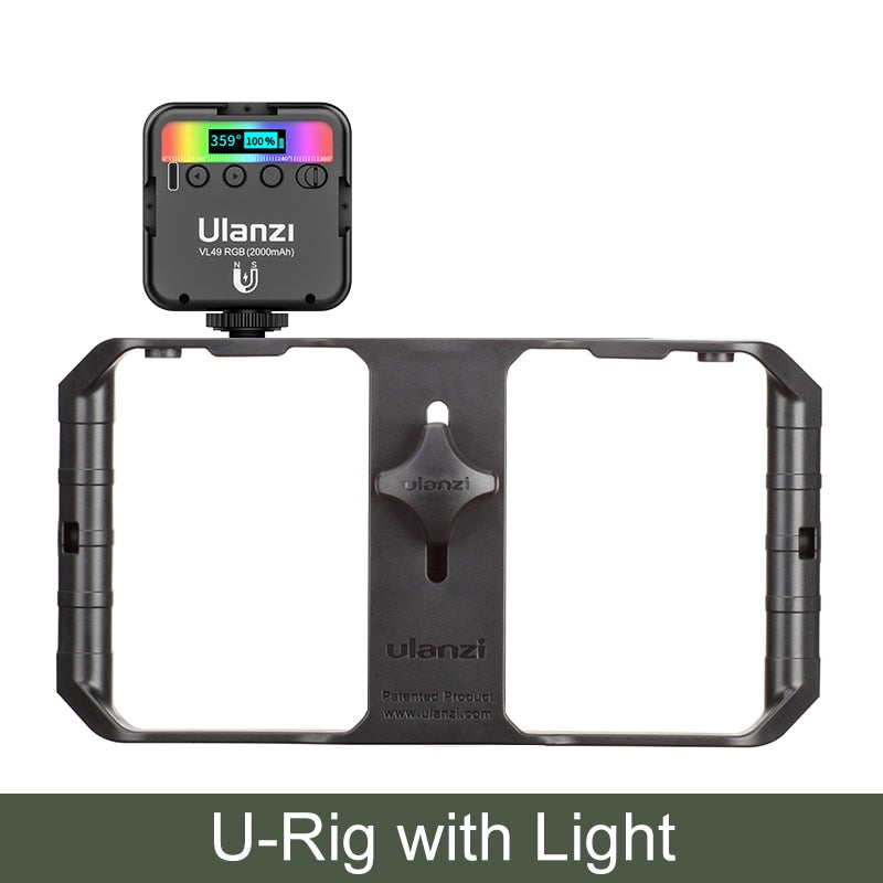 RGB LED Video Light 2700K-9000K On Camera Fill Light Photography Lighting Pocket