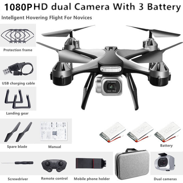 New JC801 UAV HD Professional Dual Camera Remote Control Helicopter 4K Dual Camera Drone Aerial