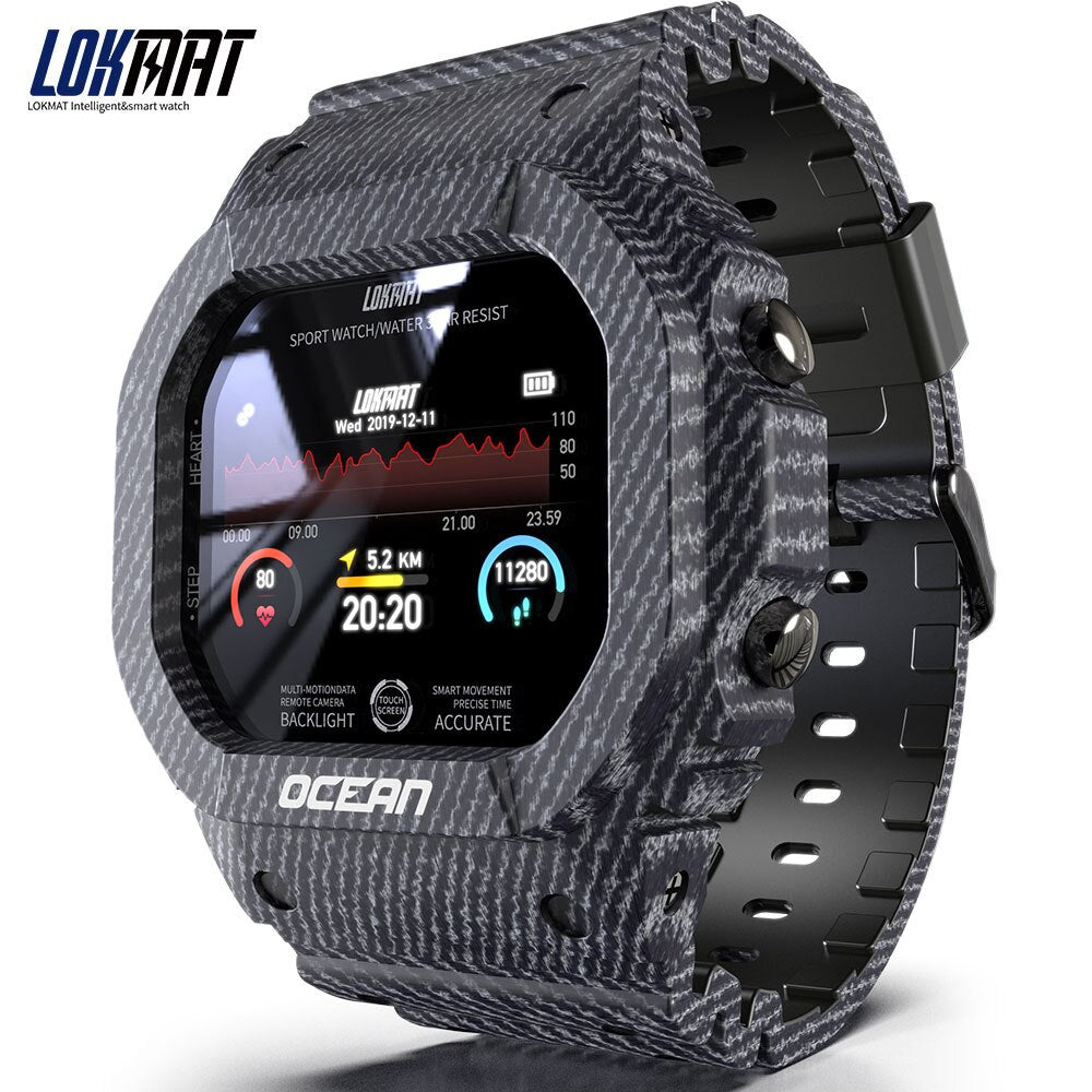 LOKMAT OCEAN Remote Camera Sports Smart Watch Swimming  Pedometer Heart Rate