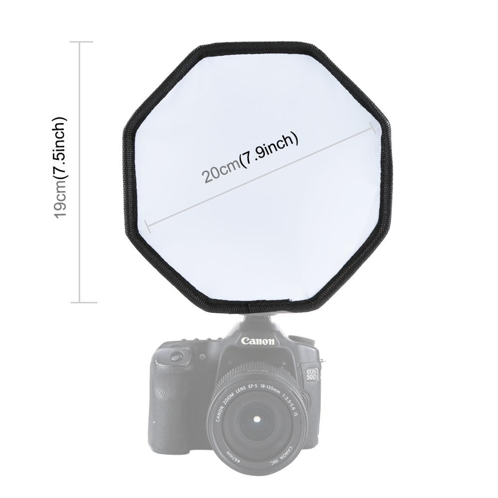 20 CM Professional Universal Portable Flash Diffuser Soft Box For Camera Speedlight Softbox